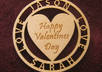 create a digital pattern of your names in this circle of love
