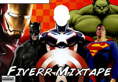 create a super hero mixtape cover big1