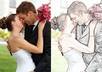 change 3 of your photos into color sketch
