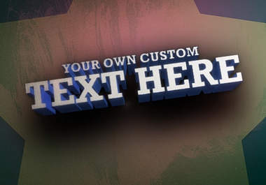 create a Rockin 3D video of your logo and text big1