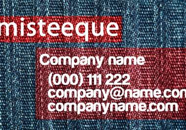 design a professional / non professional / just for fun / casual, extremely attractive business card for you big1