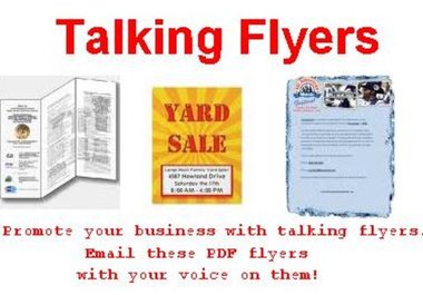 make you a talking flyer with your voice on it. big1