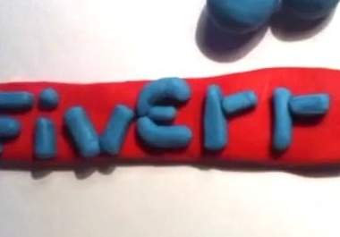 make claymation video intro of your product name,website or just a name big1