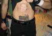 print your text or picture in my belly with a gun tattoo