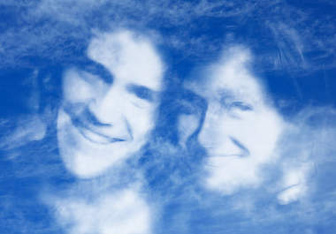 make your photo look as if it was made from clouds, eternal love look big1