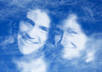 make your photo look as if it was made from clouds, eternal love look