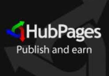 create HubPages with Top standard SEO Article,Having Your Website Link big1