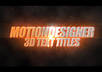 create this FLASHY 3d text titles small1
