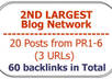 submit 1 Spun Article to the Second Largest Network Resulting 10 Blog Posts from PR1 to 6 Blogs small1