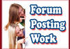 make 25 quality posts at your forum or blog from two different persons small1