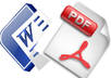 take your Word Doc or Spreadsheet and convert it into an Adobe PDF, with/wo password protection