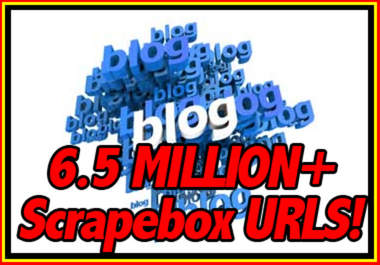 give You My Huge Scrapebox List Of Over 6 MILLION Urls To Comment On, Great Success Rate big1