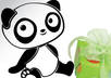 send you a cute panda of vinyl for laptop, car or anything