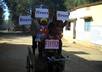 make funny messages wish or any other promotion of website/message/brand name with funny over the ricksaw say laoudly funny street kids small1