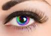 edit your 2 photos to show rainbow lips and or eyes on you
