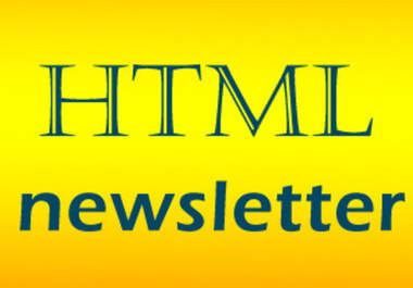 create your html newsletter template NOT big1