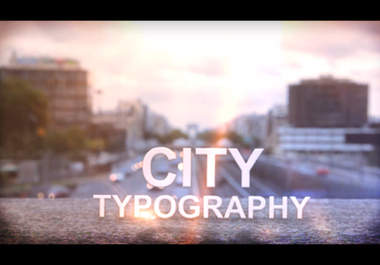 create this Urban Typography City big1