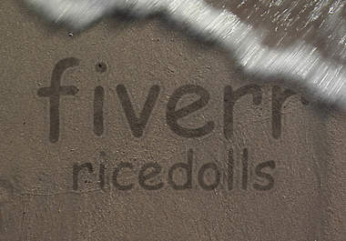 create this Beach SAND writing big1