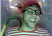 dress up as Wheres Waldo and Take a Picture OR Video with your Message