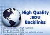 get 1000+ EDU backlinks Plus 1000 com backlinks for your website, these  will boost to your Google ranking