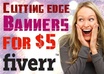 design cutting edge advertisement banner small1