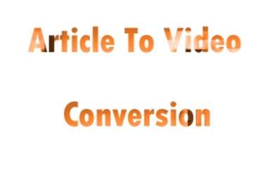 convert 6 articles into 6 videos can be uploaded to YouTube big1