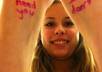 write the name of your company/Band/ect on my hand and take a picture