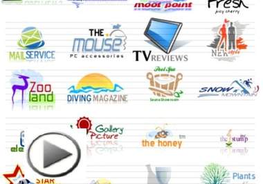 design 6 different professional logos for your business or website big1