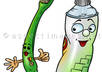 draw any 3 object as a CARTOON character