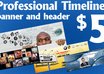 create Professional Facebook timeline cover Image,Banner,Headers