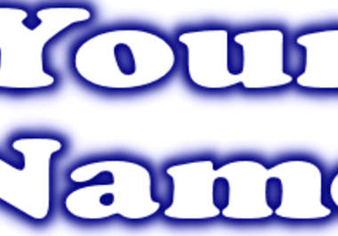 make your company name GLOW big1