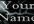 design your company name with lightening effect