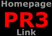 give you a genuine PR3 DoFollow Homepage Link small1