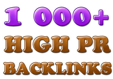 build over 1000 High PR backlinks to your site to give more authority big1
