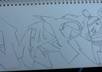 design your name in graffiti, 8 choices of styles on 3x6 canvas small1