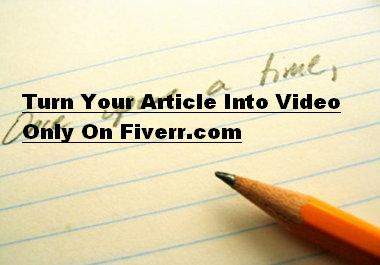 show You How To Quickly And Easily To Turn Articles Into Videos big1