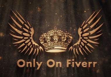design a very royal ancient Golden text or logo reveal video intro big1