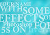 make background on photoshop with your message,name or web address