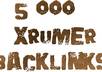 build 5 000 unique backlinks coming from 5 000 unique domains all public and verified