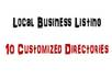 create local business listing for 10 directories of your own choice small1