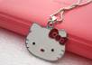 send you 1 sweet Hellokitty big face with red bow metal necklace great birthday gift Free Shipping USA