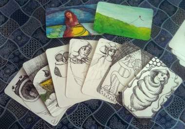 create a personal tarot, hanafuda, or oracle card big1