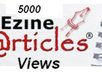 send 5000 views to one of your ezine articles