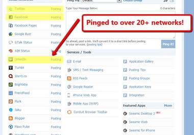 ping your message to thousands of business PROFESSIONALS in my network across over twenty social media sites big1