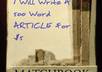 write ORIGINAL and search engine friendly content up to 600 words for your blog or website small1