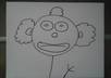draw two simple silly or serious pictures