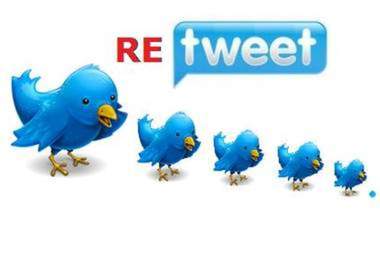 provide you real 40+ retweets on any 5 tweets big1