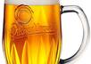 drink a beer at once 0,5l while holding your message, website address etc