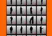 create a great business shadow man for logo ,business advert or slides