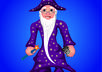 Cartoon colored try for santa cigar